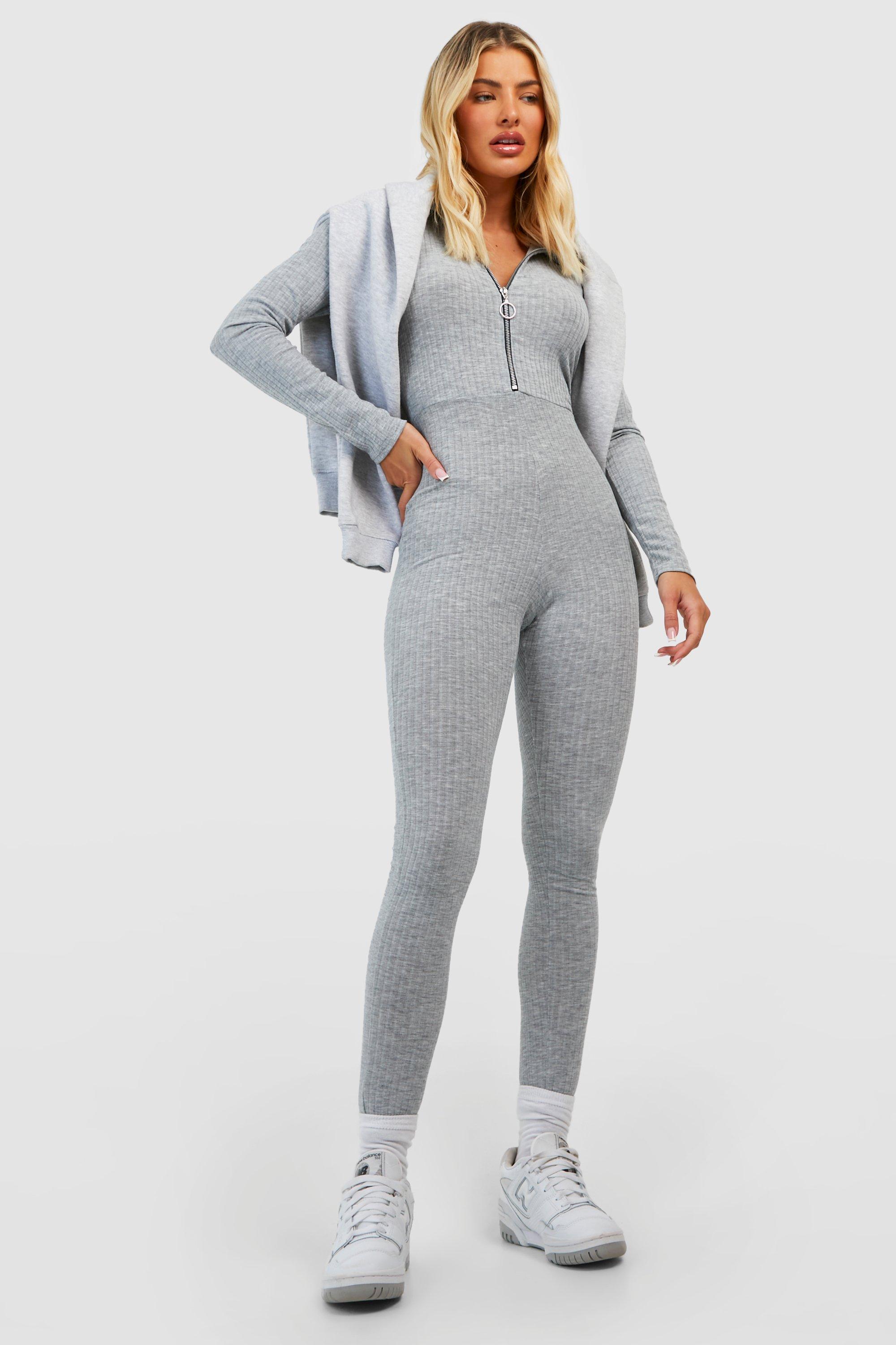 Grey unitard sale jumpsuit